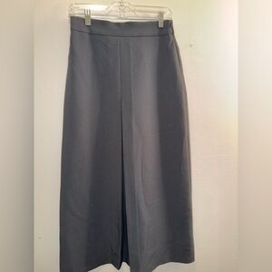 NWT OAK + FORT Dark Navy Maxi Pleated Skirt Medium